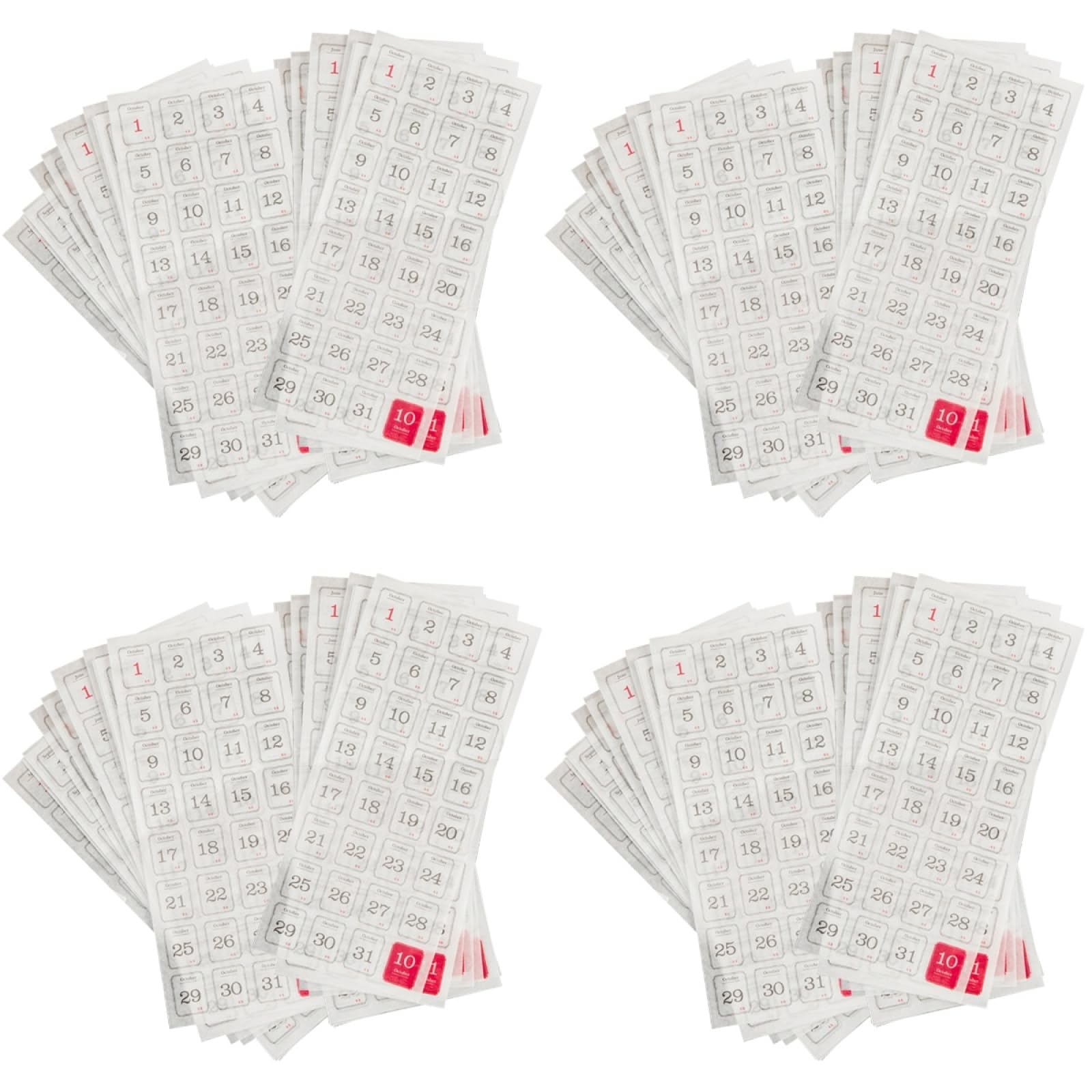 DIYEAH 96 Sheets 365 Days Stickers Office Notepad Scrapbook Daily Calendar Stickers Expiry Stickers Daily Stickers Number Stickers Calendar Labels Accessories Paper Perpetual Calendar