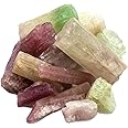 KALIFANO Tourmaline Bundle with Calming and Purification Energy - Rare Brazilian Watermelon Rubellite Turmalina Reiki Healing Crystal