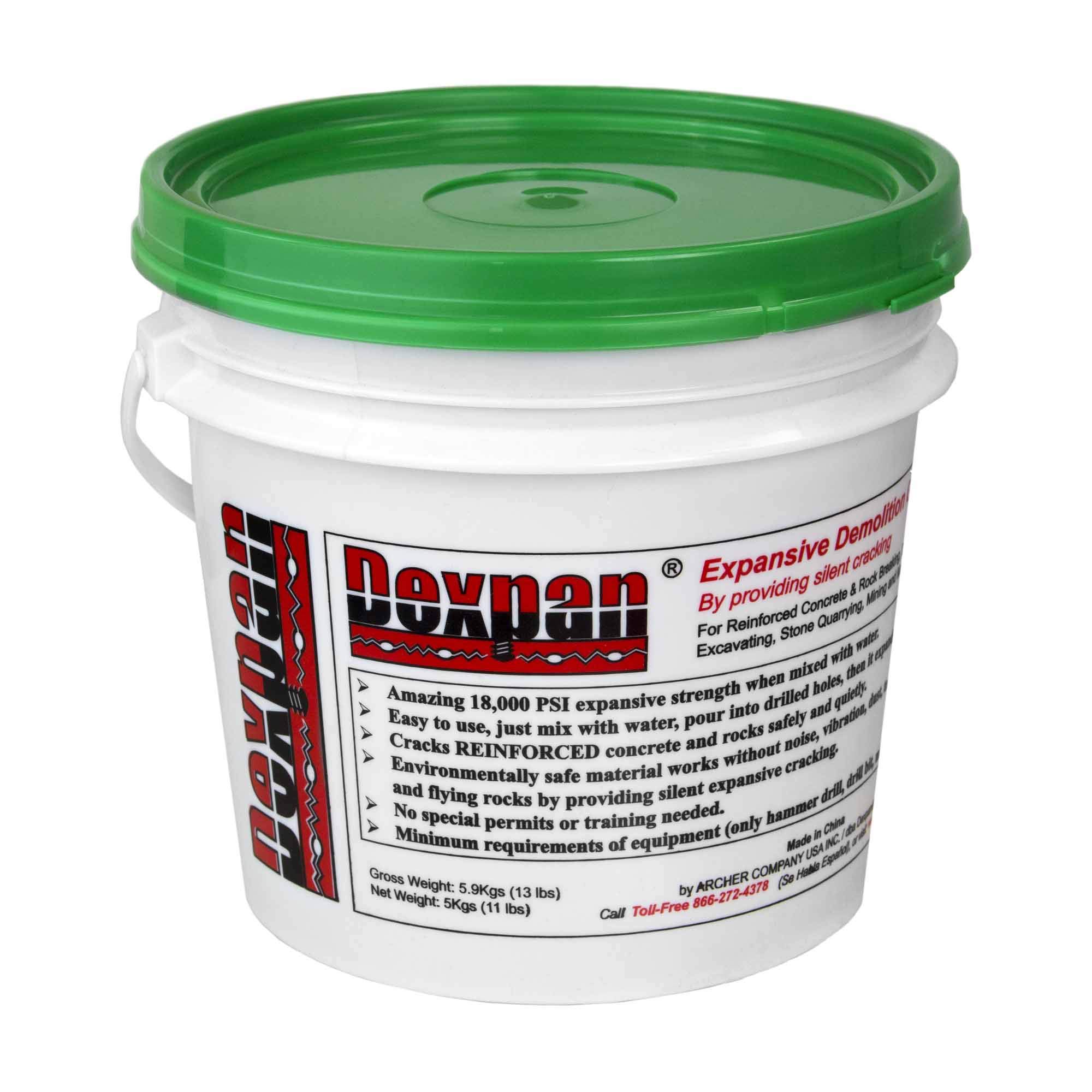 Dexpan Expansive Demolition Grout 11 Lb. Bucket for