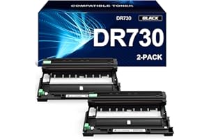 ALLWORK DR730 Drum Unit Compatible Replacement for Brother DR730 DR-730 DR760 Drum Unit for Brother Printer mfc-l2710dw mfc-l2717dw mfc-l2750dw mfc-l2690dw Drum, 2PK Black, 12000 Page, High Yield
