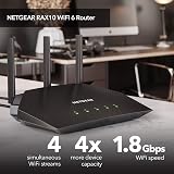 NETGEAR Nighthawk WiFi 6 Router RAX10 Dual-Band AX1800 up to 1.8 Gbps view 2