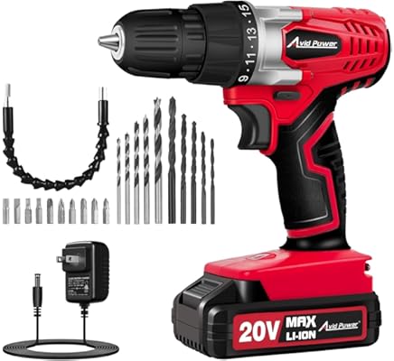 AVID POWER 20V Cordless Drill Set 1