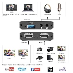 Capture Card, Audio Video Capture Card with