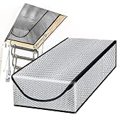 DGSL Attic Door Insulation Cover, Attic Tent 25 x 54 x 11 in | Energy-saving attic stairway door ladder insulator with zipper