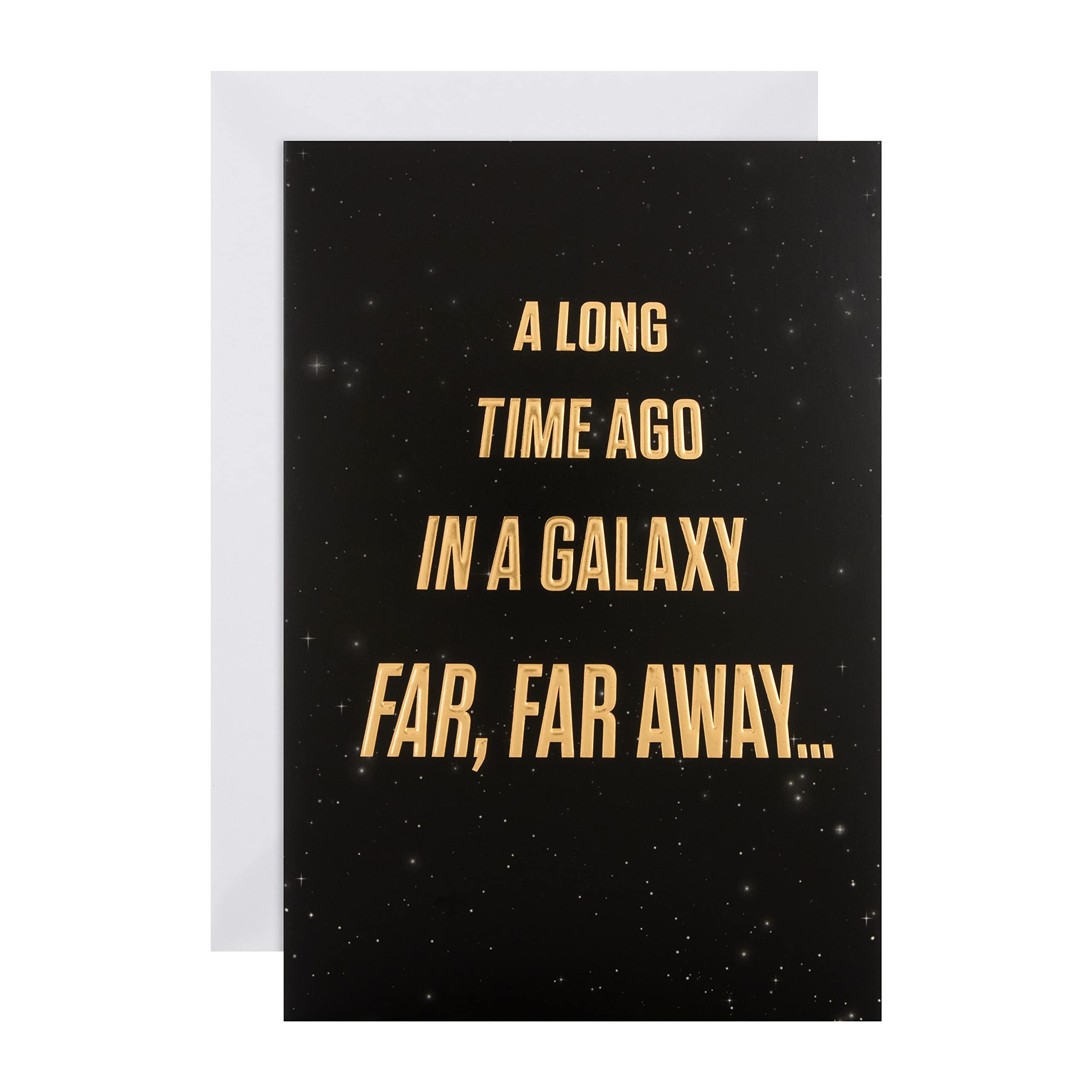 Hallmark Birthday Card - Disney Star Wars Crawl Text Design