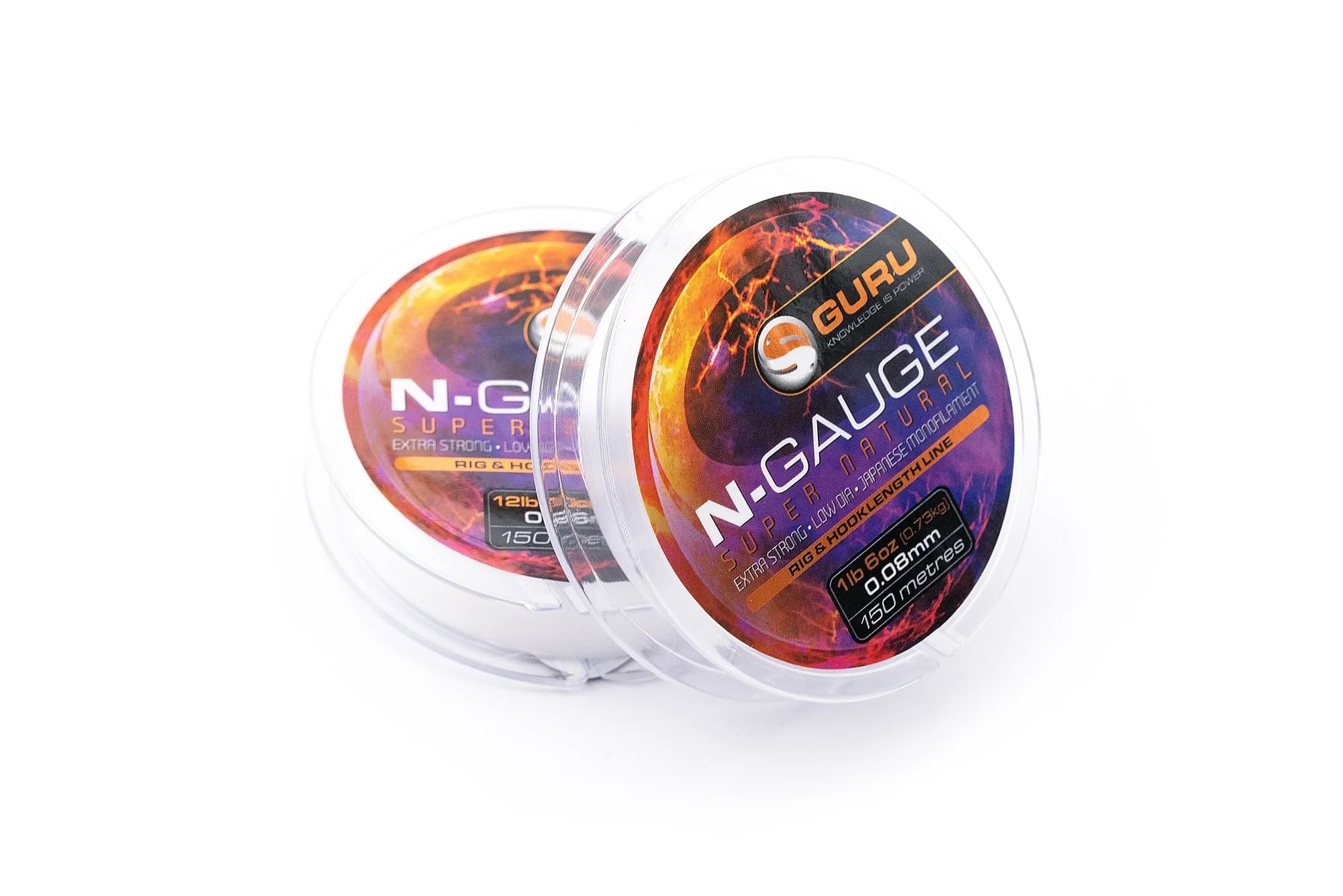 Tackle Guru N Gauge Super Natural Clear Rig and Hooklength Line (0.12mm 3lb 6oz/1.63kg)