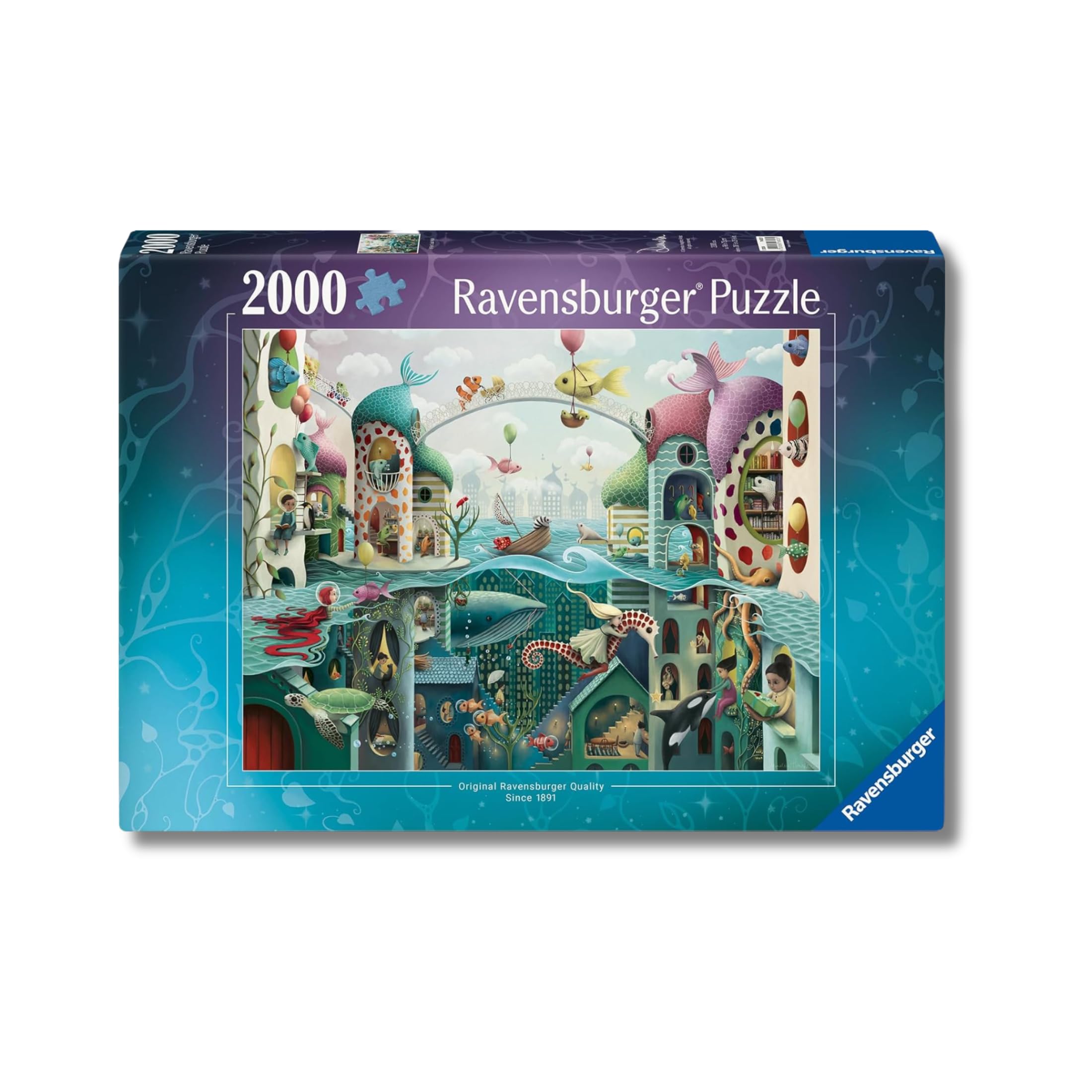 Ravensburger - Puzzle 2000 Pezzi Se I Pesci Potessero Camminare | Puzzle 2000 Pezzi | Rompicapo Adulti E Bambini Dai 14 Anni In Su | Regalo Per Bambini E Adulti | Misure 98x75cm