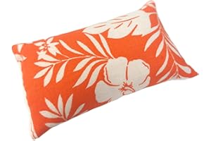 NAKPUNAR Emery Pin Cushion for Sewing - Filled with Abrasive Emery Sand - Handmade in USA (2"x3", Hawaiian Floral on Orange)