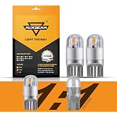 Auxbeam Y3 Series 194 LED Bulbs Amber Yellow 168 2825 T10 W5W Bulbs | Super bright, canbus error free, interior light, dome, map, courtesy, glove box, trunk, cargo light, 1:1 mini size 194 bulbs