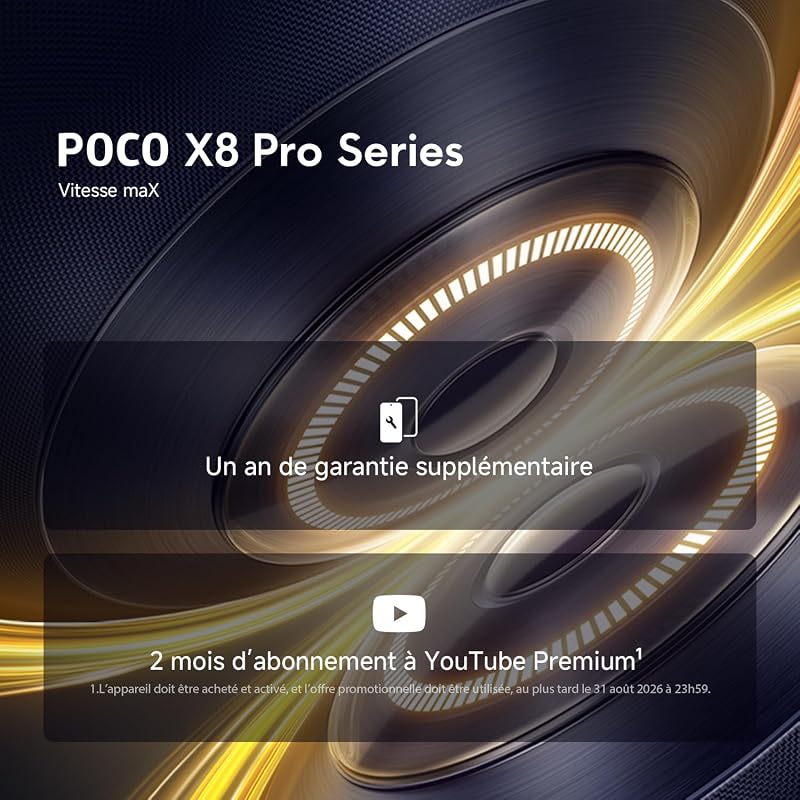 POCO X8 Pro Smartphone 12+512 Go Dimensity 8500-Ultra - Jaune