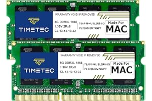 Timetec 16GB KIT(2x8GB) Compatible for Apple Late 2015 iMac (27-inch w/Retina 5K Display) DDR3L 1867MHz / 1866MHz PC3L-14900 