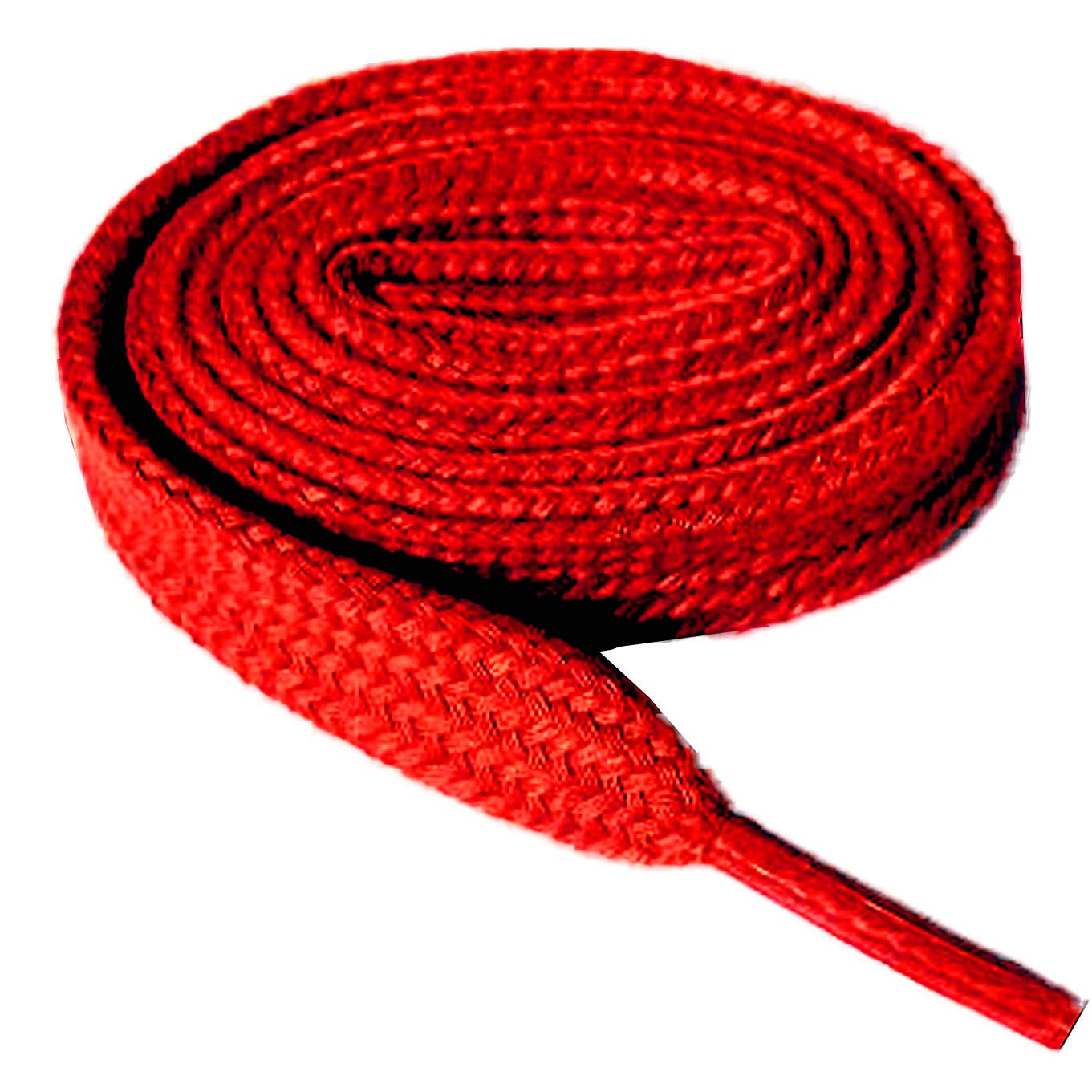 (3 Pair) Flat 5/16" Wide, 52" Lengths Many Colors Athletic Sneaker Shoe Laces Strings Shoelaces Bootlaces Tennis Shoes Athletic -Red