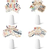 Happy Grandparents Day Table Toppers Centerpieces Sticks Decors, 12 Counts | Happy Grandparents Day Desk Centerpiece Sticks Table Toppers Party Supplies Decors Grandpa &amp; Grandma's Birthday Party Favors