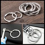 Swpeet 60 Pcs Multi-Purpose Metal Keychain Rings - Assorted Sizes view 6