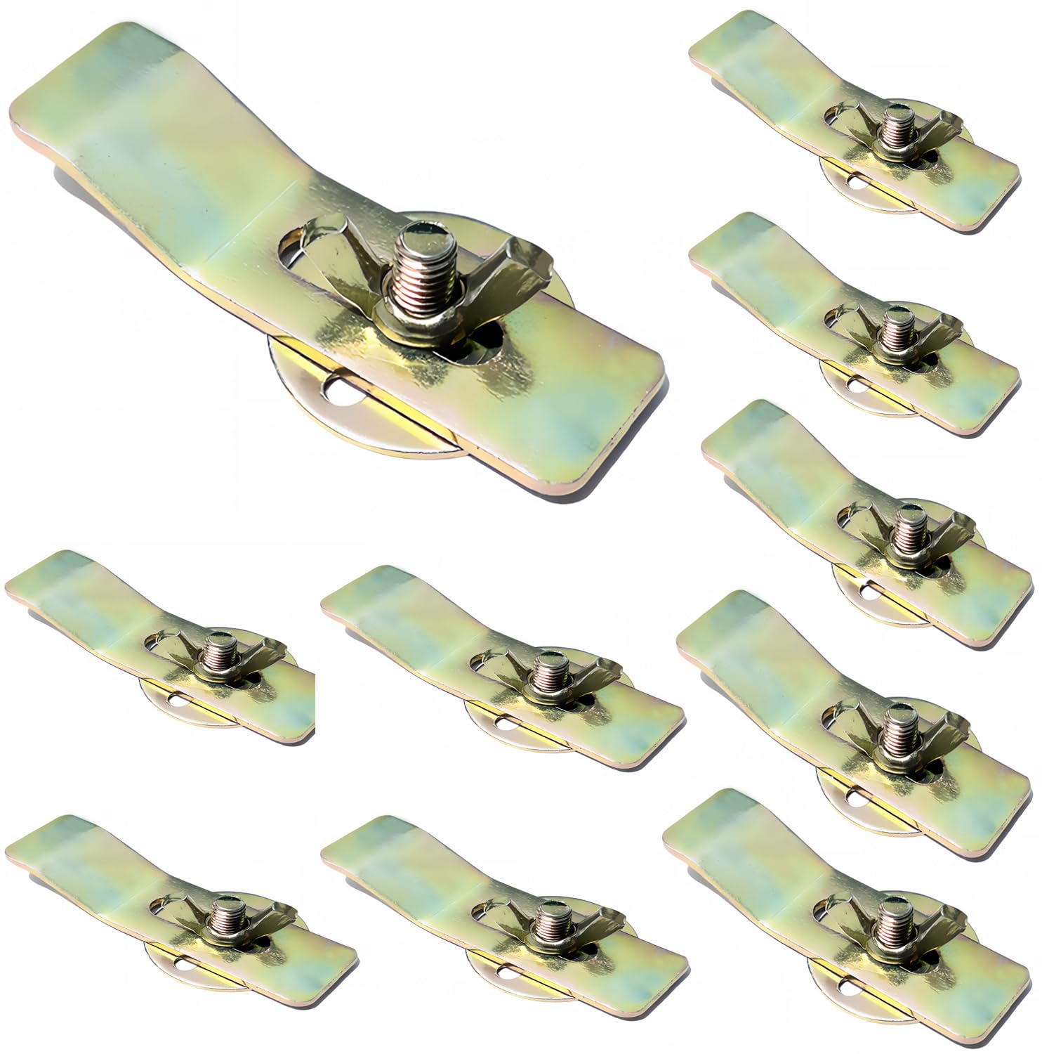 Photo 1 of 10 Pack Undermount Sink Clips for Granite Sink Brackets Vanity Countertop Sink Supports Heavy duty Sink installing Kits
