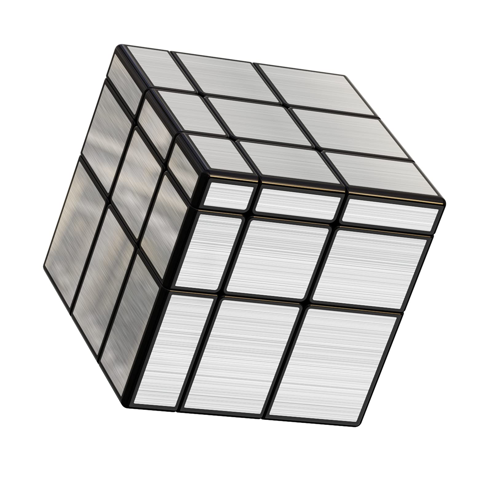 Vdealen Mirror Speed Cube 3x3 Cube Silver Magic Cube, 57mm