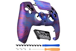 eXtremeRate Luna Redesigned Front Shell Touchpad Compatible with ps5 Controller BDM-010 020 030 040 050, Damascuscamo Replace