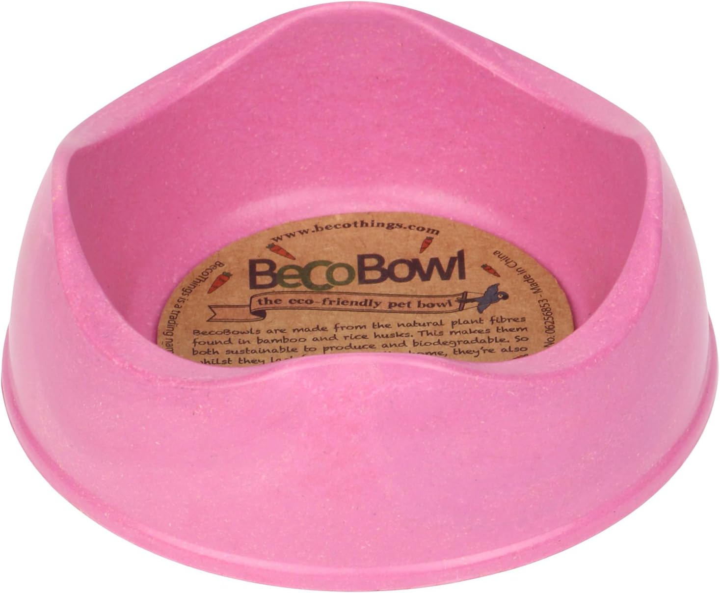 Beco Bowl - Eco Friendly Bamboo Food and Water Bowl - XS - Pink