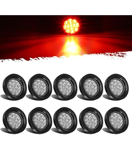 2.5" Inch Amber Round Sealed Side Marker Clearance Light - Truck