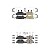 AmeriBRAKES Front Rear Ceramic Disc Brake Pads Kit