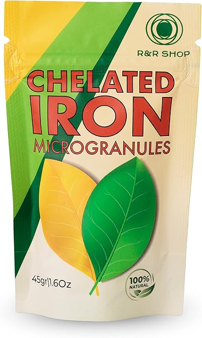 R&R SHOP Chelated Iron EDDHA 45g Organic Agriculture Plant Growth