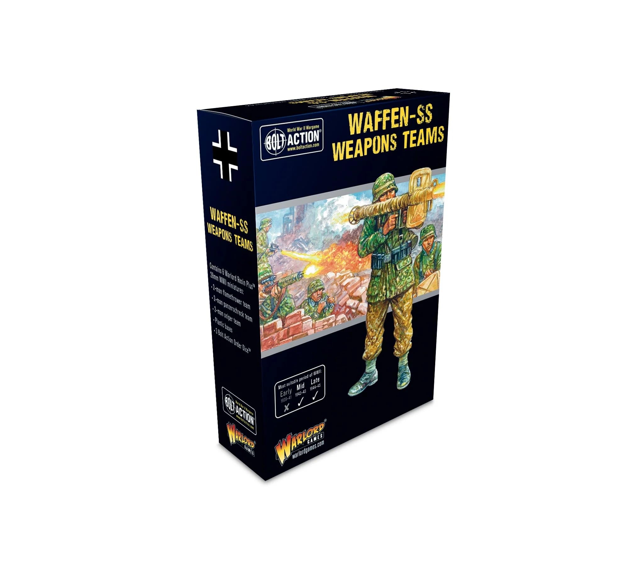 Figurines Waffen-SS Bolt Action – Lot De 30 Grenadiers En Plastique à Monter Et Peindre – Warlord Games