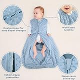 Yoofoss Baby Sleeping Bag 1.5 Tog 18-24 Months 2 Pack Plush Dots view 3
