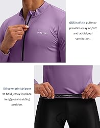 Men's Cycling Jersey Moisture Wicking Long Sleeve