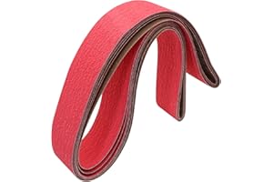 RUIHONGV 2x72 Ceramic Grinding Belts 60 Grit, 2 x 72 Inch Sanding Belts for Metal Working, Sander Sharpening Belt for Knife Making, 3 Pack