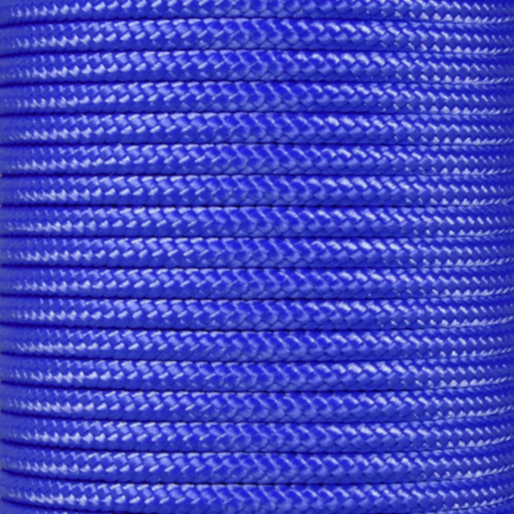 PARACORD PLANET 25 Feet 425Rb Nylon Fiber 3Mm Diameter Tactical Utility Cord Electric Blue
