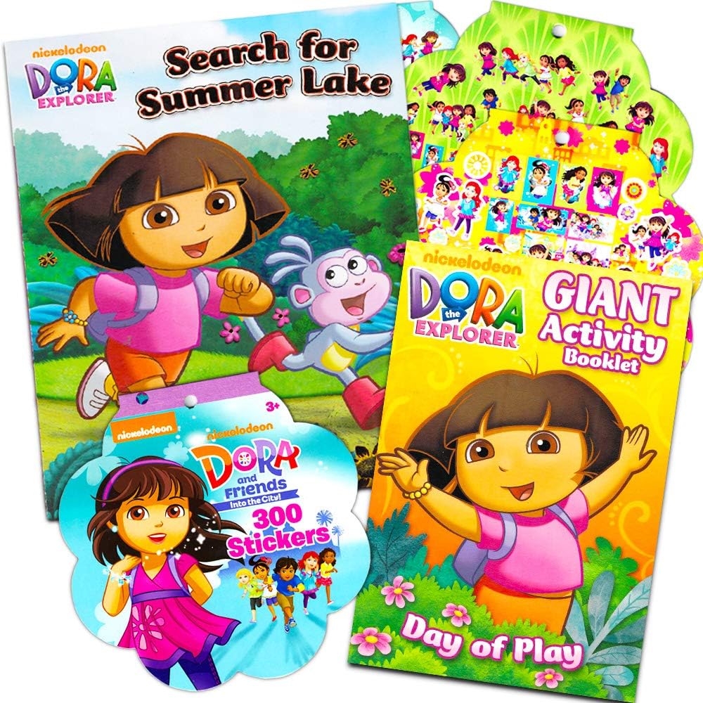 Dora the Explorer Activity Pack ~ Coloring Book, Board Book, and