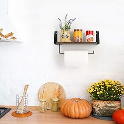 BTY Paper Towel Holder with Shelf, Vintage