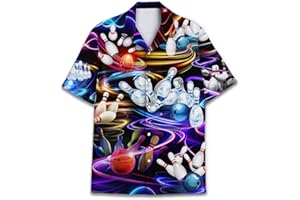 ACEPRINTS Funny Colorful Hawaiian Shirt for Men Mens Casual Animals Mens Hawaiian Shirts Short Sleeve Button Down Shirt Men