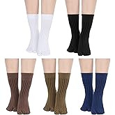 Bencailor 5 Pairs Tabi Socks Women Men Flip Flop Unisex Cotton Tabi Toe Elastic Two Toe Ankle Socks Casual Sandal