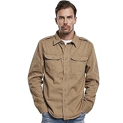 Brandit Men's Vintage Long Sleeve Shirt, with
