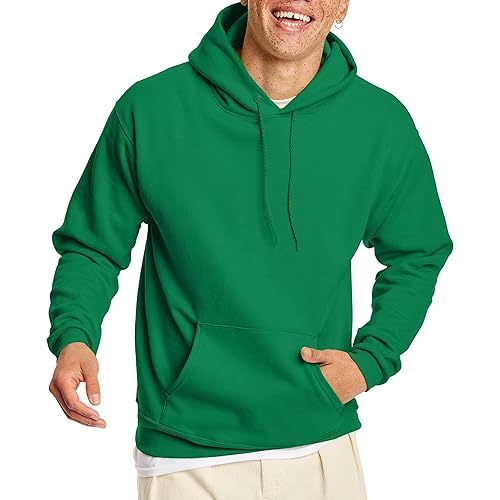 Hanes mens Pullover Ecosmart Hooded Sweatshirt Hoody, Kelly Green, 3X-Large US