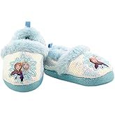 Disney Frozen 2 Elsa Anna Girls Toddler Plush A-Line Slippers