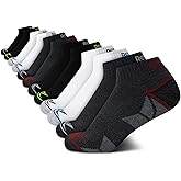 Reebok Boys Quarter Socks - 12 Pack Stretch Performance Quarter Cut Arch Support Cushioned Athletic Socks for Boys