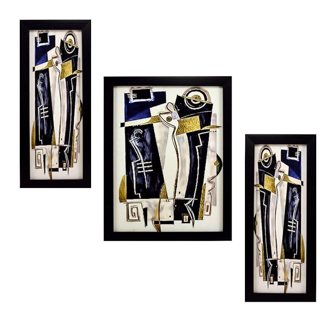 3 Piece Set of Framed Wall Hanging Art Prints Paintings Amazon.in