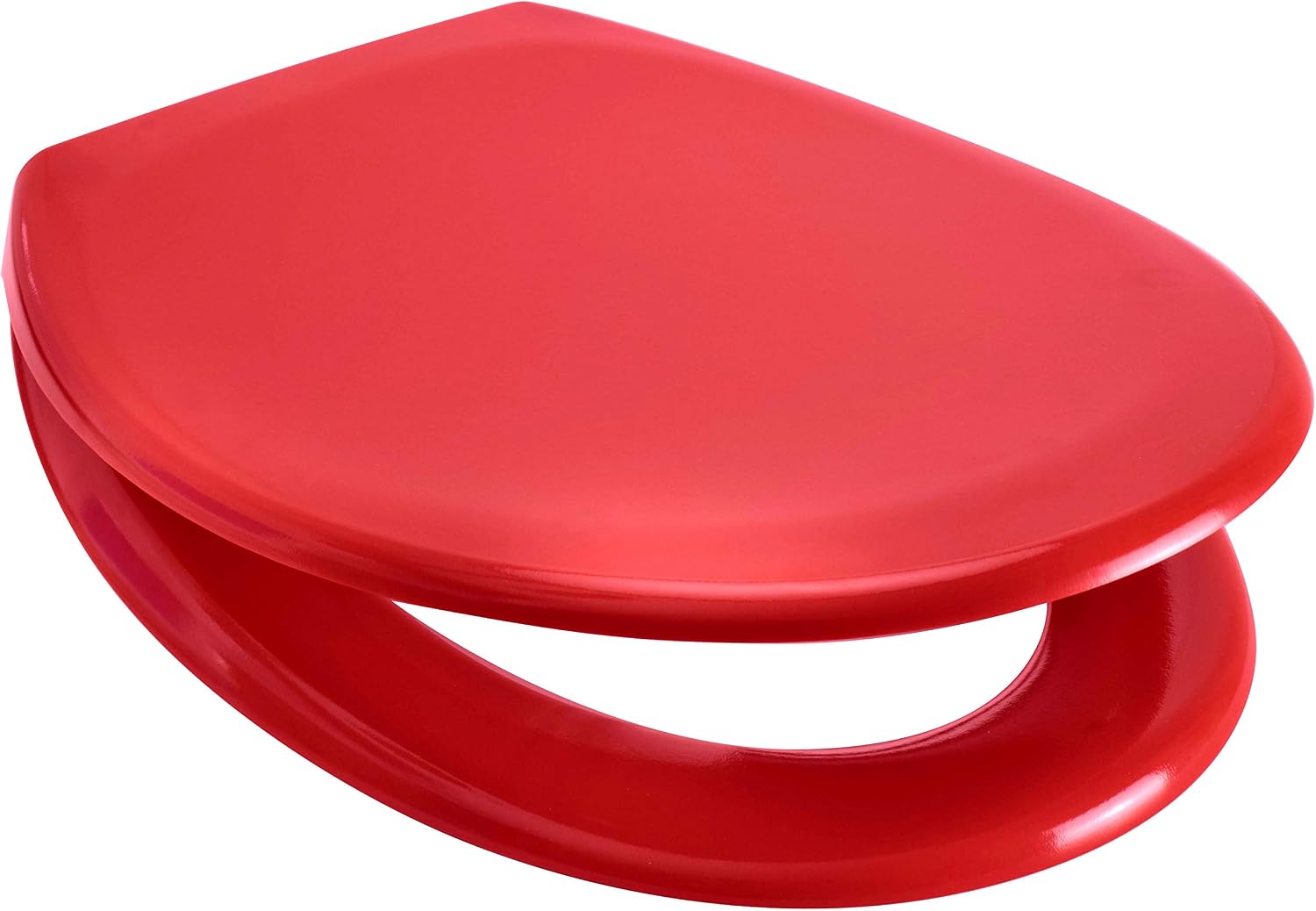 New Euroshowers Rainbow Toilet Seats ONE Button Release Soft Close Top/Bottom Fix (red), standard