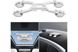 CUUTHOO Starlink Mini Mount - 360° Adjustable Suction Cup for Starlink Mini, Universal for Car Roof/RV/Boat/Airplane, Secure & Portable for Indoor/Outdoor Glass Surfaces(White)