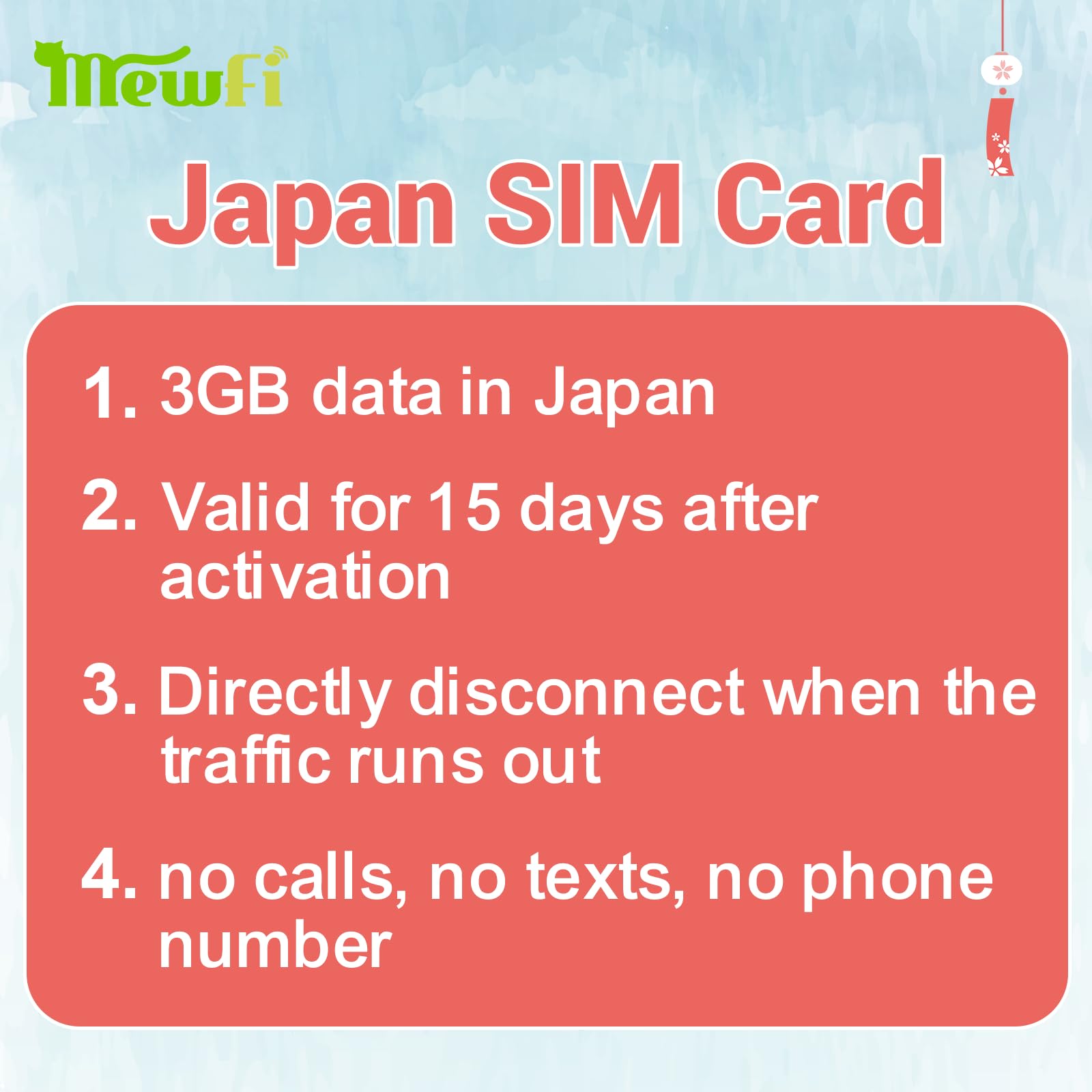 Japan SIM Card 15 Days 3GB– Easy Activation & 24/7 Whatsapp Support, 4G High-Speed Communication, Supports Google, Instagram, and Twitter..., 3 in 1 Prepaid SIM Card for Unlocked Phones