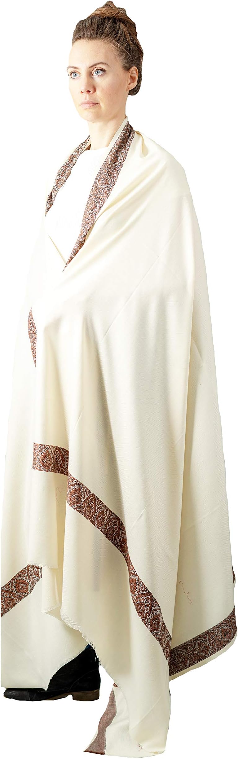 Meditation Shawl or Meditation Blanket, Wool Shawl or Wrap, Oversize Scarf or Stole, Wool Throw, Indian Blanket. Unisex