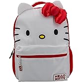 AI ACCESSORY INNOVATIONS Hello Kitty Backpack for Girls, Sanrio Kawaii Bookbag, 16 Inch Anime School Bag with 3D Features