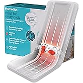 Homedics ShiatsuFlex Massage Cushion, Advanced Shiatsu Therapy, FlexTrack Technology, Deep-Kneading for Pain Relief in Back, Shoulders & Leg Muscles, Soothing Heat, Lightweight & Portable
