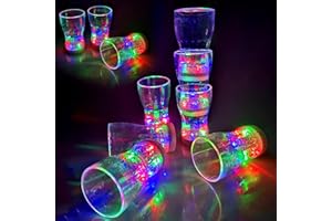 OceanWings 12 Pack Large Light Up Cup, LED Glow in The Dark Party Favor Supplies for New Years Eve Party Supplies, Birthday Halloween Thanksgiving Christmas Party Replaceable Battery