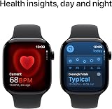 Apple Watch Series 10 GPS 46mm Jet Black Aluminium Case Black Sport Band S/M view 5