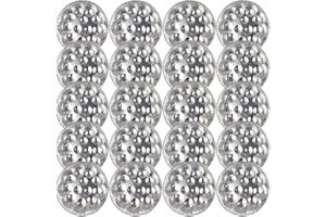 BESTYASH 20pcs 12-Hole Aluminum Escargot Baking Tray Snail Dish Pan Oven Grill Seafood Serving Plates
