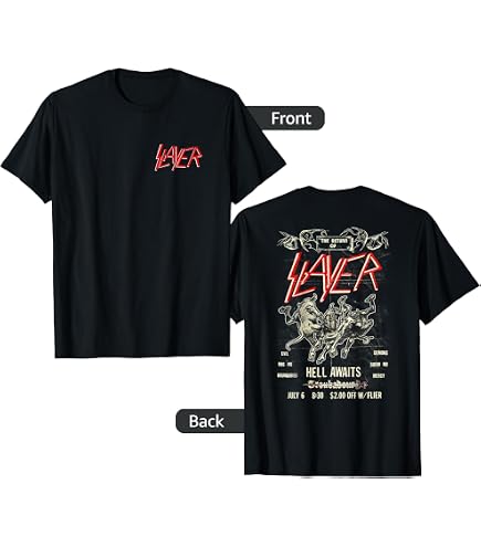 Amazon.com: 2Bhip Slayer Band Open Grave Tour Front & Back Print
