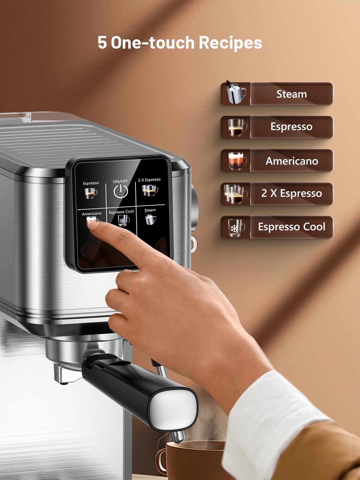 Mua 20 Bar Espresso Coffee Machine with Rapid Cold Brew Technology ...